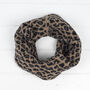 Lambswool Leopard Knitted Cowl, thumbnail 8 of 12