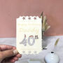 Personalised 40th Birthday Wooden Cards, thumbnail 5 of 5