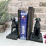 Set Of Two Bronzed Dog Bookends – Labrador And Spaniel, thumbnail 5 of 12