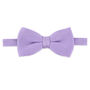Wedding Handmade Knitted Bow Tie In Pastel Purple, thumbnail 1 of 6