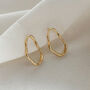 Gold Asymmetric Studs, thumbnail 1 of 4