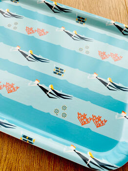 Sea Swimmers Small Wooden Tray, 2 of 6