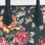 Roses Teal Structured Medium Tote, thumbnail 3 of 7