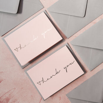 Gold Foil Wedding Thank You Cards Multi Pack, 6 of 7