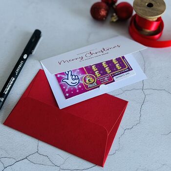 Merry Christmas Scratch Card Holder With Envelope, 3 of 4