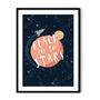 'Reach For The Stars' Kids Space Art Print Set, thumbnail 1 of 7