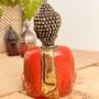 Red Hand Painted Sitting Buddha Meditation Ornament, thumbnail 4 of 4