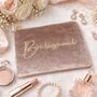 Velvet Feel Bridesmaid/Bride Bag With Glitter Font, thumbnail 3 of 7