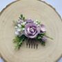 Lilac And White Flower Hair Comb, thumbnail 6 of 6