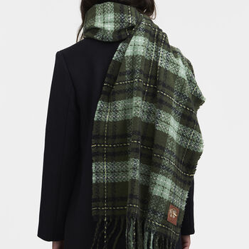 Cathy Green Boucle Scarf, 2 of 7