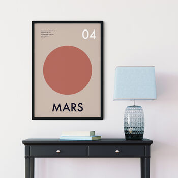 Mars Earth Venus Poster Print Set Of Three, 2 of 5