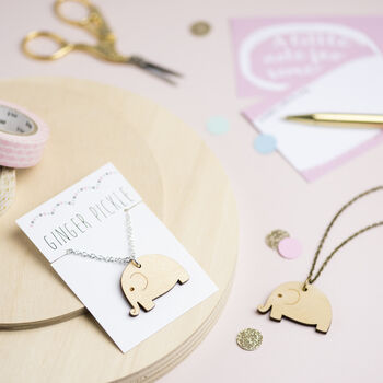 Wooden Elephant Necklace, 3 of 12