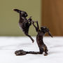 Miniature Bronze Boxing Hares Sculpture 8th Anniversary, thumbnail 7 of 12