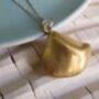 22ct Gold Vermeil Medium Sea Shell Pendant Necklace, thumbnail 1 of 3