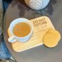 Personalised Tea And Biscuit Teacher Holiday Mode Board, thumbnail 1 of 2