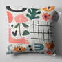 Abstract Pillow Cover With Plants And Flowers, thumbnail 5 of 7