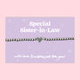 Special Sister In Law Heart Beaded Stretch Bracelet, thumbnail 1 of 5