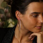 Silver Plated Large Hoop Earrings, thumbnail 1 of 4