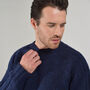 Fraser Navy Chunky Supersoft Lambswool Scottish Jumper, thumbnail 7 of 9