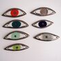Handmade Ceramic Eye Pendant Necklace, thumbnail 2 of 11