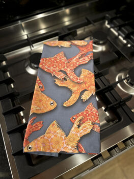 Goldfish Tea Towel | 100% Cotton | Made In England, 6 of 9