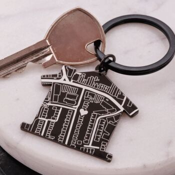 Personalised Street Map House Keyring, 3 of 11