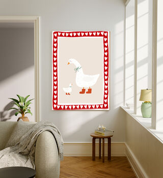 Goose Heart Nursery Art Print, 3 of 5