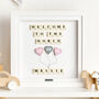 Welcome To The World Baby Girl Personalised Gift Frame, thumbnail 1 of 8