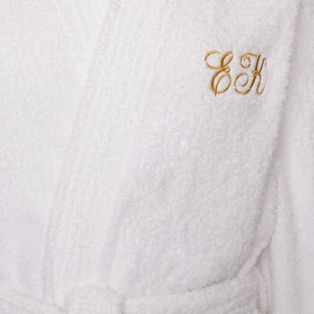 Personalised Christy Terry Toweling Robe, 3 of 4
