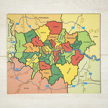 The London Boroughs Wooden Jigsaw Puzzle, 3 of 4