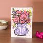 Bunch Of Flowers Greeting Card, thumbnail 2 of 5