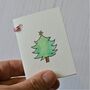 Personalised 'Snowman With Gift' Handmade Card, thumbnail 7 of 7