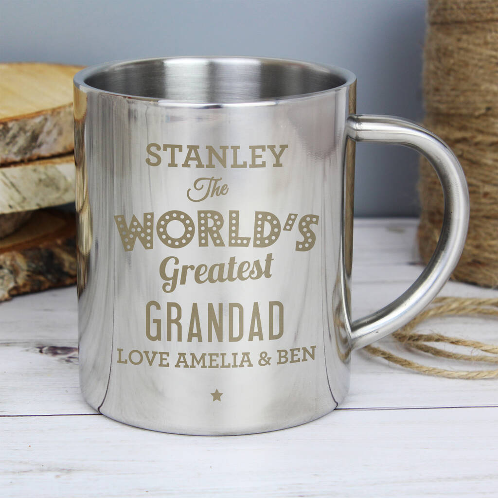Personalised The World's Greatest Stainless Steel Mug By Blackdown