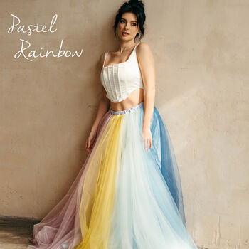 Tulle Rainbow Wedding Skirt, 11 of 11