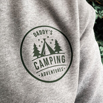 Personalised Camping Sweatshirt For Dad, 2 of 3
