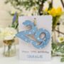 Personalised Birthday Card Any Age Wooden Number Gift, thumbnail 2 of 2
