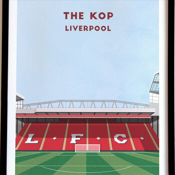 The Kop Liverpool Stadium Art Print Football Gift, 2 of 8