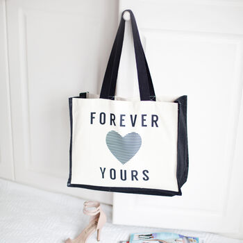 Valentine's Slogan Bag 'Forever Yours', 2 of 4