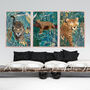 Leopard In The Tropical Jungle Wall Art Print, thumbnail 2 of 4