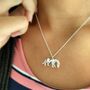 Personalised Lioness Mother And Baby Necklace, thumbnail 7 of 12