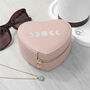 Customisable Moon Phase Pink Heart Jewellery Case, thumbnail 4 of 10