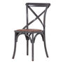 Grey Rattan Seat Cross Back Dining Chair, thumbnail 1 of 2