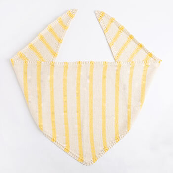 Striped Neckerchief Easy Knitting Kit, 6 of 10