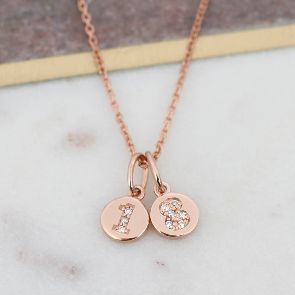 Genuine Diamond Birthday Necklace By Hurleyburley Genuine Diamond Birthday Necklace By Hurleyburley