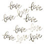 Gold Foiled Love Party Table Confetti, thumbnail 2 of 3