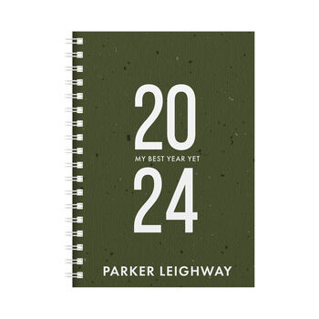 Personalised 2024 Combined Diary And Notebook, 6 of 11