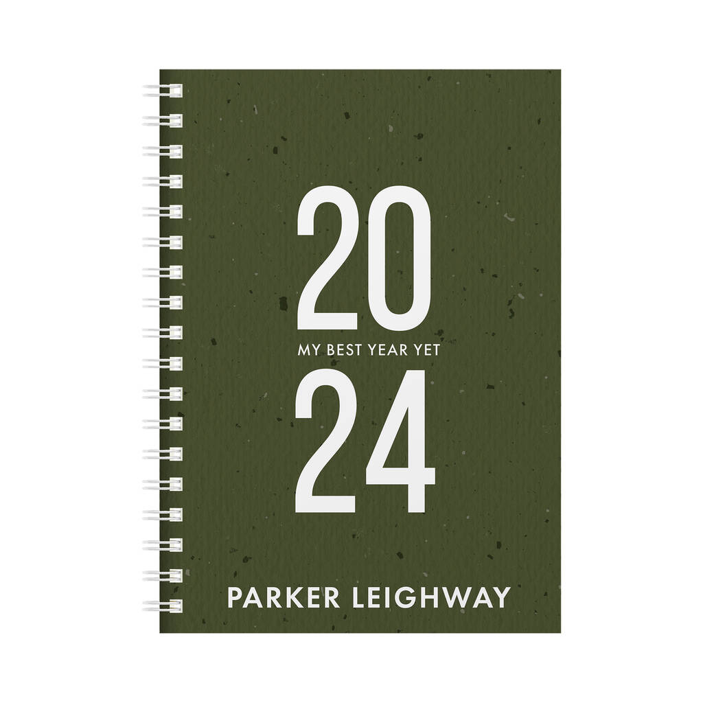 Original Personalised 2024 Combined Diary Notebook 