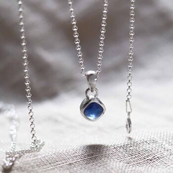 Sterling Silver Birthstone Necklaces, 4 of 12