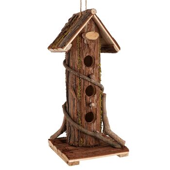 Personalised Tall Wooden Bird Hotel, 3 of 6
