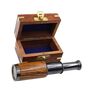 Six Inch The Westminster Gunmetal And Wood Telescope, thumbnail 1 of 5